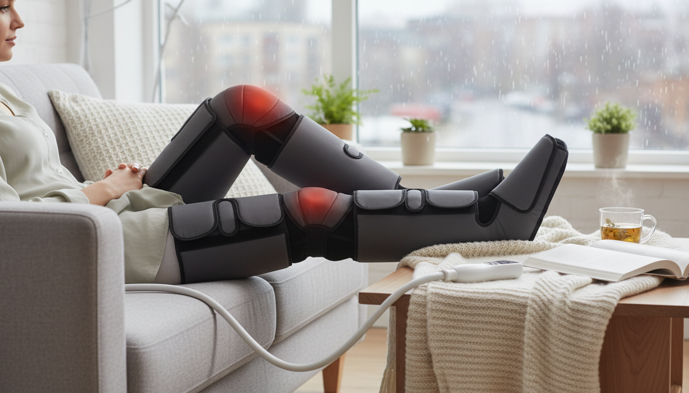 Air Compression Leg Massager: Foot, Calf, Thigh & Knee Relief